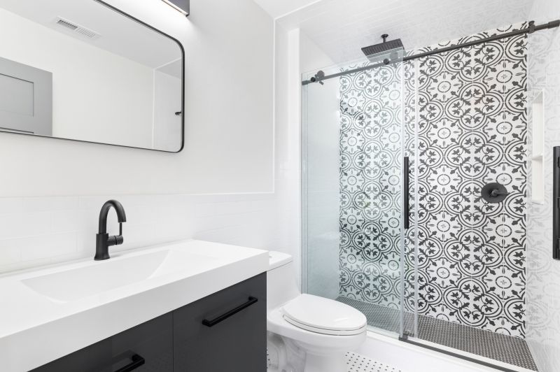 Tile Patterned Shower Walls